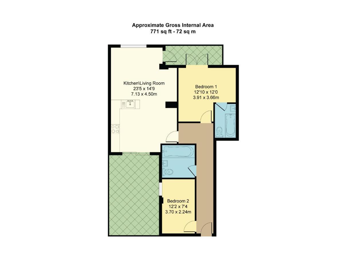 Central London, Jaccuzzi,Newbuild, 2 Bedrooms Two Baths Luaran gambar
